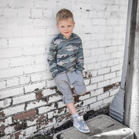 Biker Shorts- Heather Gray - Posh Kiddos