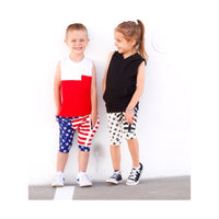 Color Block Tank- Red - Posh Kiddos