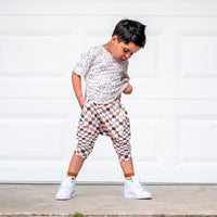Biker Shorts- Checker - Posh Kiddos