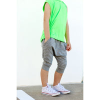 Biker Shorts- Heather Gray - Posh Kiddos