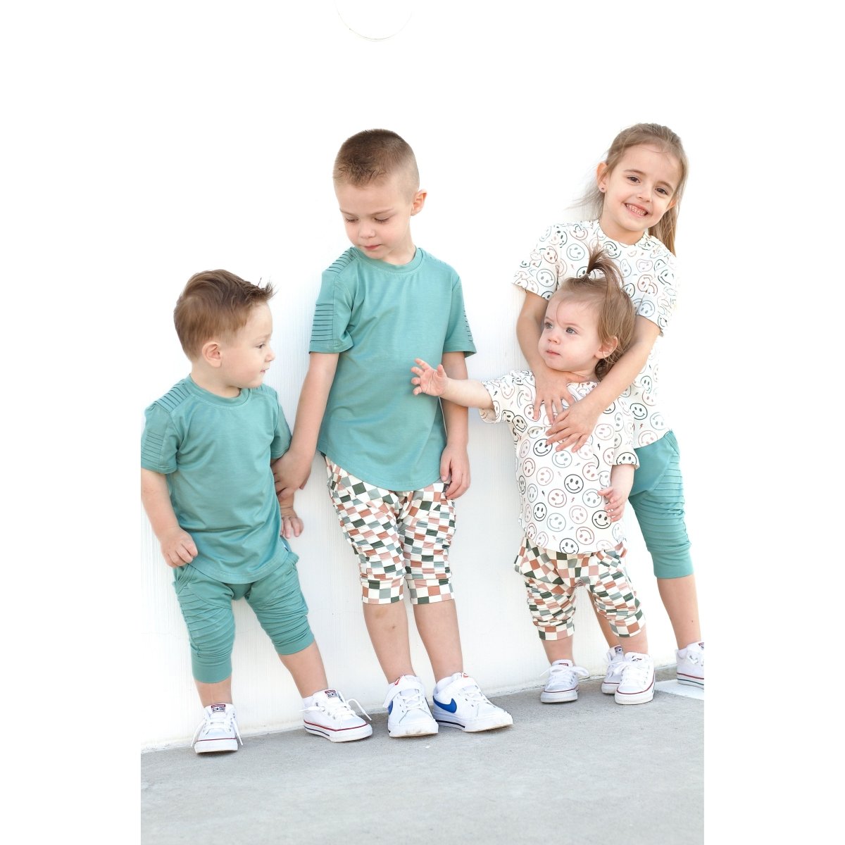 Biker Shorts- Sea Green - Posh Kiddos