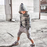 Biker Shorts- Heather Gray - Posh Kiddos