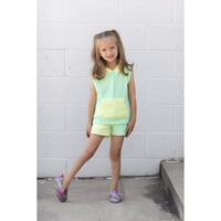 Summer Leisure Shorts - Colorblock Mint - Posh Kiddos