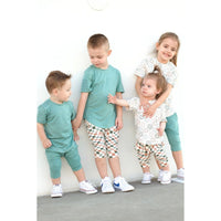 Biker Shorts- Sea Green - Posh Kiddos