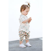 Short Sleeve Biker Shirt- Smiley - Posh Kiddos