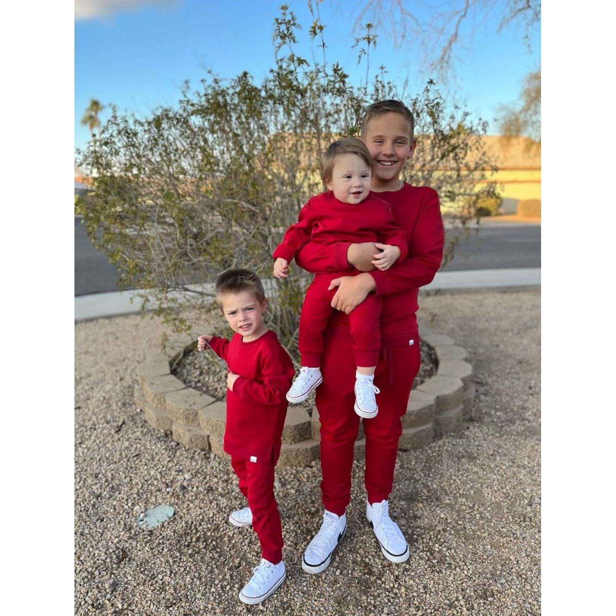 Crewneck - Red - Posh Kiddos