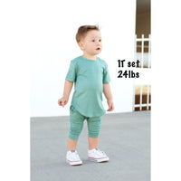 Biker Shorts- Sea Green - Posh Kiddos