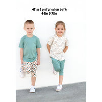 Short Sleeve Biker Shirt- Smiley - Posh Kiddos