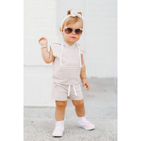 Summer Leisure Shorts- Sand - Posh Kiddos