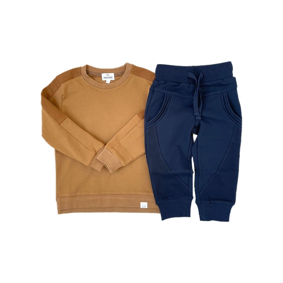 Crewneck- Mustard - Posh Kiddos