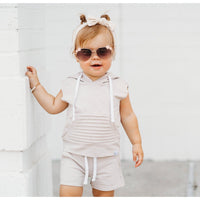 Summer Leisure Shorts- Sand - Posh Kiddos