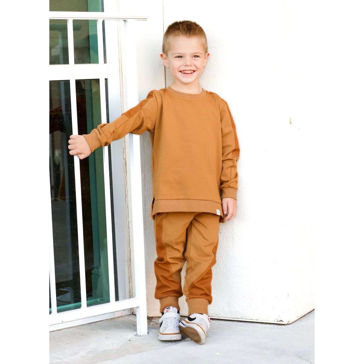 Crewneck- Mustard - Posh Kiddos