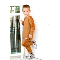 Crewneck- Mustard - Posh Kiddos