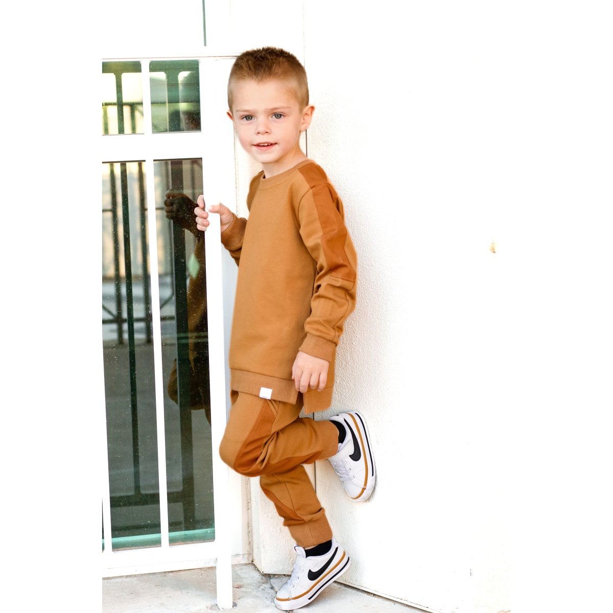 Crewneck- Mustard - Posh Kiddos