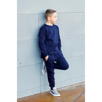 Crewneck- Navy - Posh Kiddos