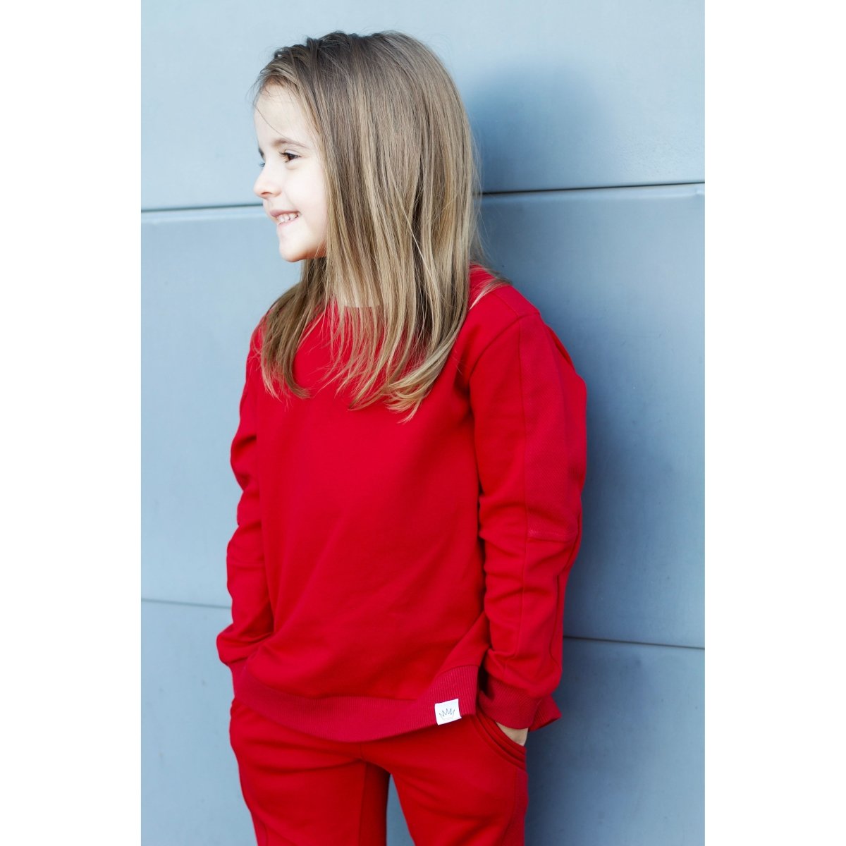 Crewneck- Christmas Red - Posh Kiddos