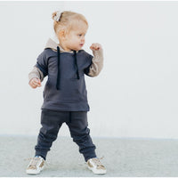 Lounge Hoodie- Dusty Brown - Posh Kiddos