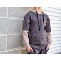 Lounge Hoodie- Dusty Brown - Posh Kiddos
