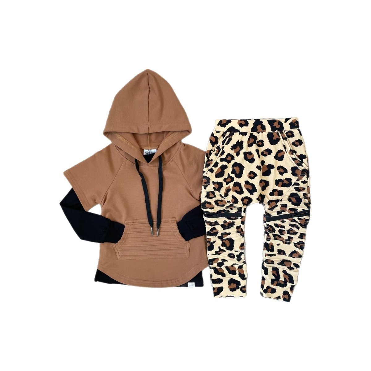Biker Joggers- Fall Leopard - Posh Kiddos