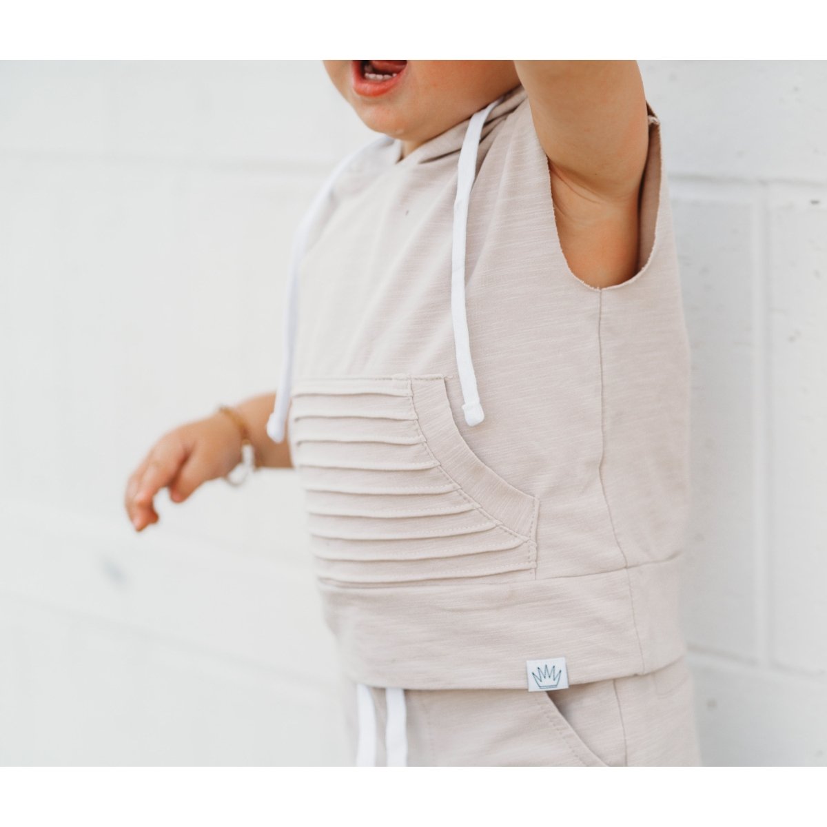 Summer Leisure Shorts- Sand - Posh Kiddos