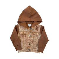 Denim Hoodie- Spice - Posh Kiddos