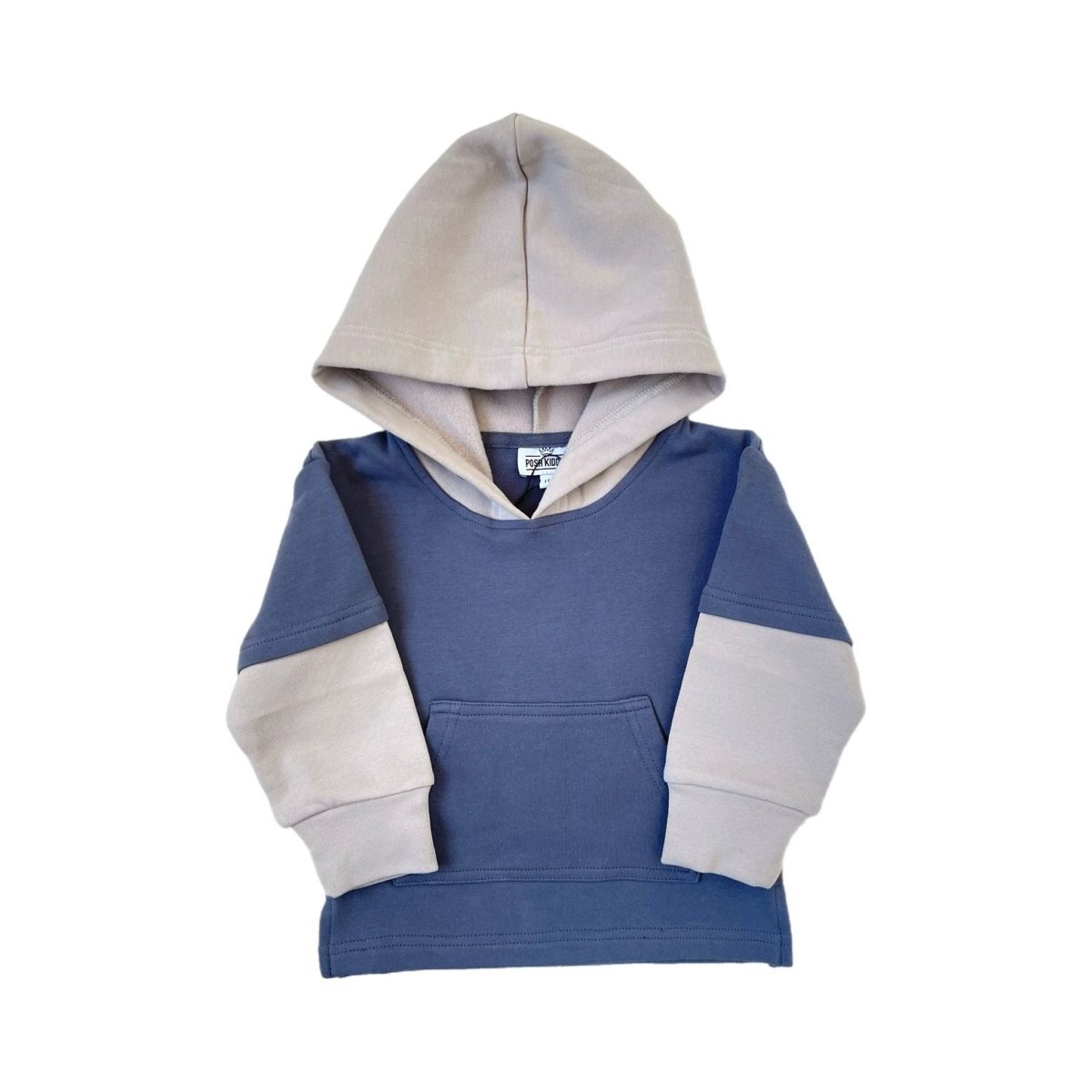 Lounge Hoodie- Smoky Blue - Posh Kiddos