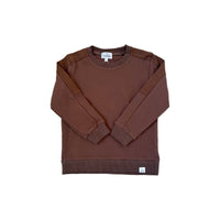 Crewneck- Espresso - Posh Kiddos
