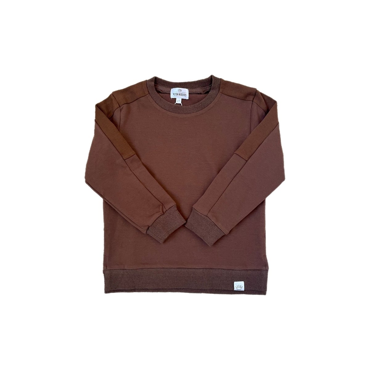 Crewneck- Espresso - Posh Kiddos