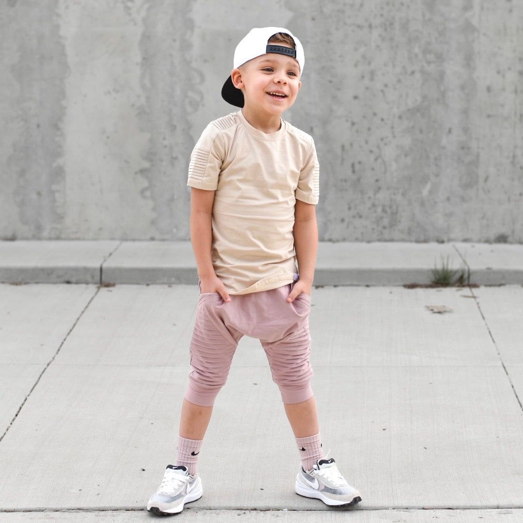Biker Shorts- Dusty Rose - Posh Kiddos