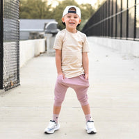 Biker Shorts- Dusty Rose - Posh Kiddos