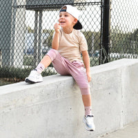 Biker Shorts- Dusty Rose - Posh Kiddos