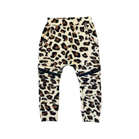 Biker Joggers- Fall Leopard - Posh Kiddos