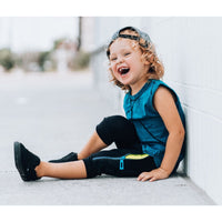 Tank- Teal Acid Wash - Posh Kiddos