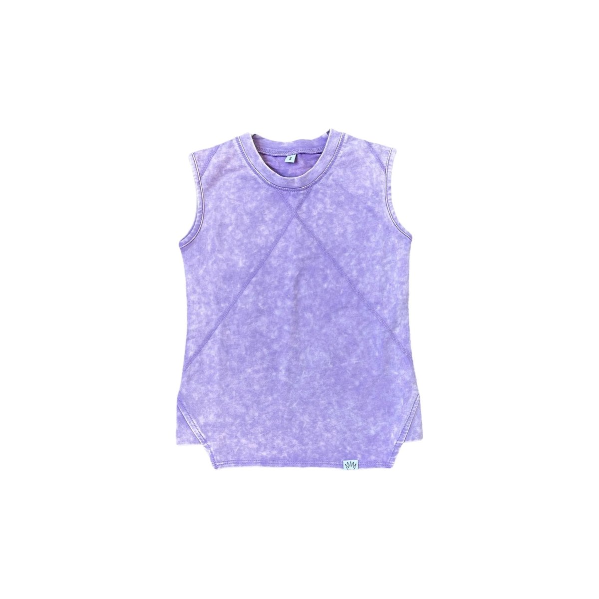 Tank- Lavender Acid Wash - Posh Kiddos