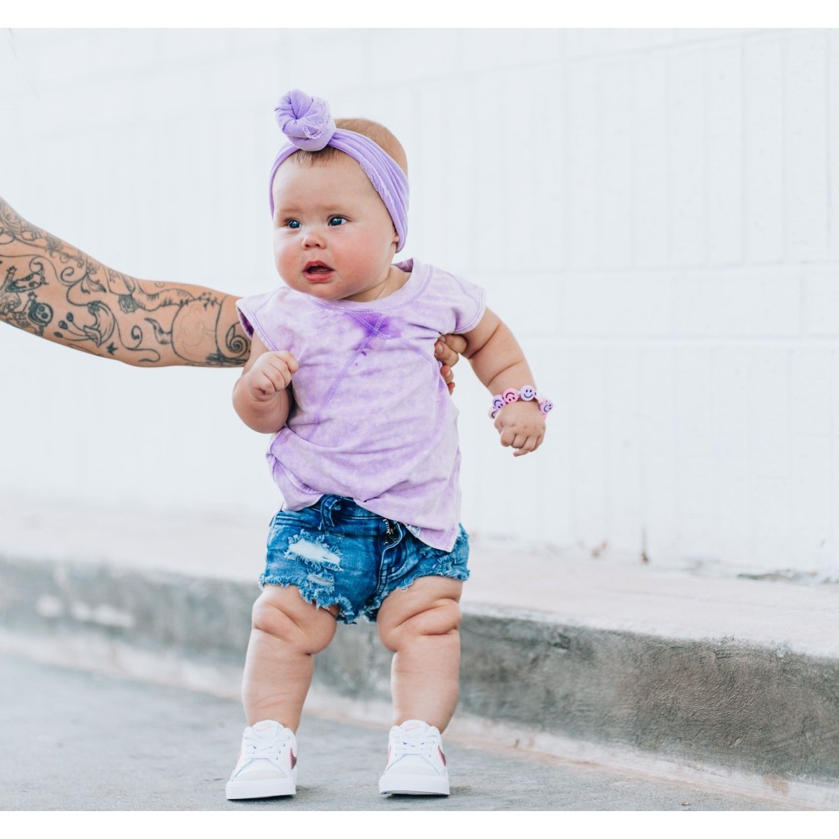 Tank- Lavender Acid Wash - Posh Kiddos