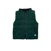 Reversible Vest- Spruce/ Black - Posh Kiddos