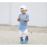 Short Sleeve Biker Shirt- Steel - Posh Kiddos