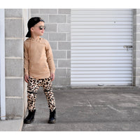 Biker Joggers- Fall Leopard - Posh Kiddos