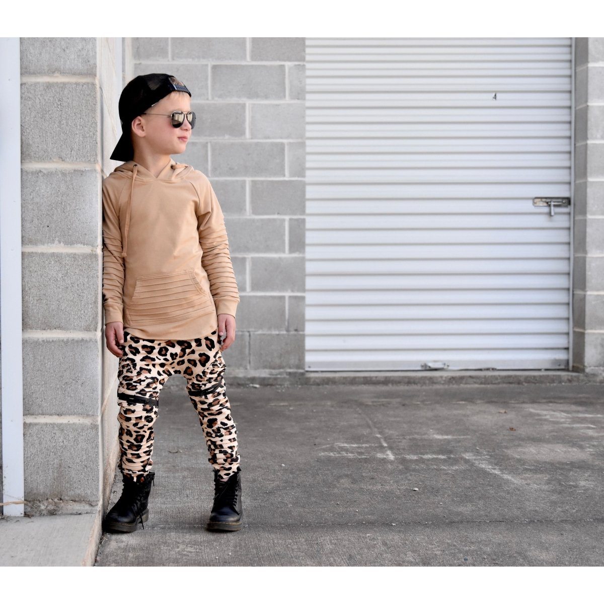 Biker Joggers- Fall Leopard - Posh Kiddos