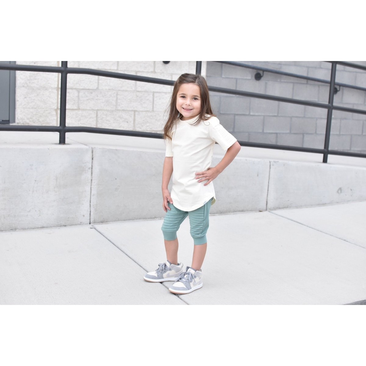 Biker Shorts- Cactus - Posh Kiddos