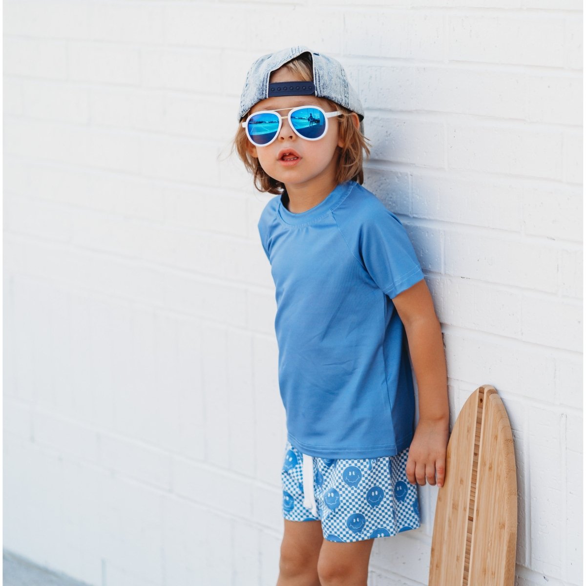 Rash Guard- Blue - Posh Kiddos