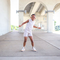 Summer Leisure Shorts- Sand - Posh Kiddos