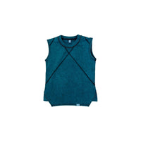 Tank- Teal Acid Wash - Posh Kiddos