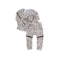 Biker Joggers- Tan Leopard - Posh Kiddos