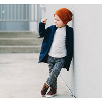 Long Cardigan- Navy - Posh Kiddos