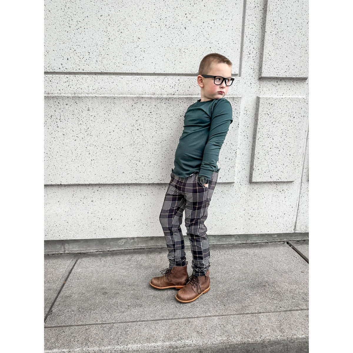 Comfort Chinos - Fall Plaid - Posh Kiddos