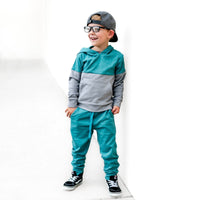 Elevated Joggers - Teal - Posh Kiddos