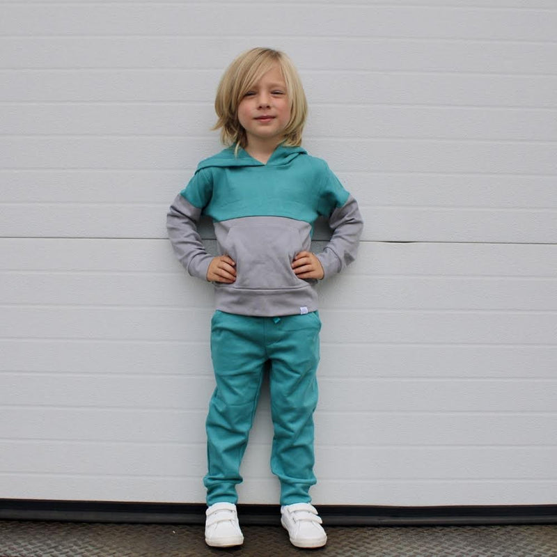 Elevated Joggers - Teal - Posh Kiddos