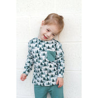 Lounge Bamboo Shirt - Trees - Posh Kiddos