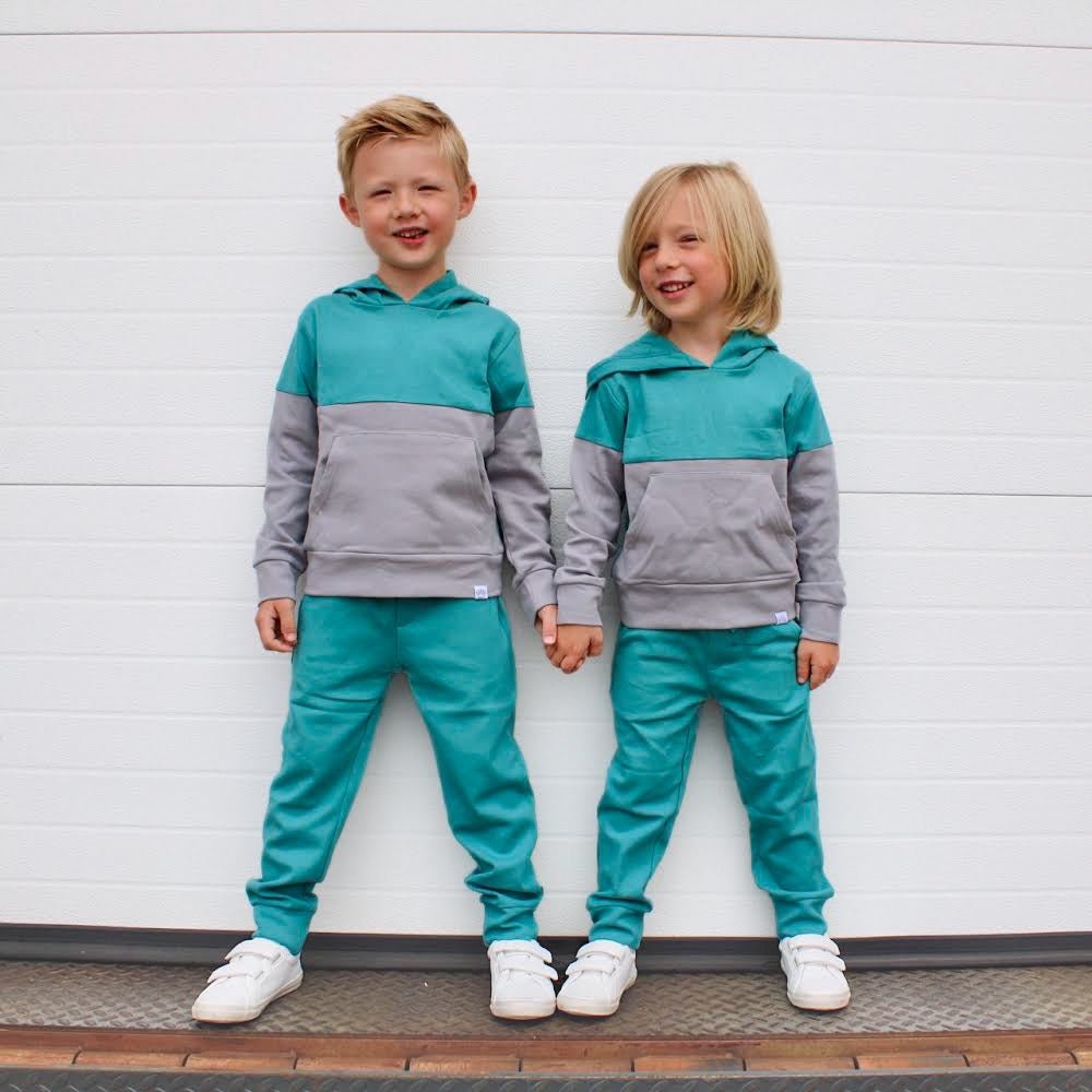 Elevated Joggers - Teal - Posh Kiddos